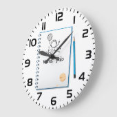 ウォーターポロドールスケッチハンドドロウッドウォータースポーツ ラージ壁時計 (傾斜)