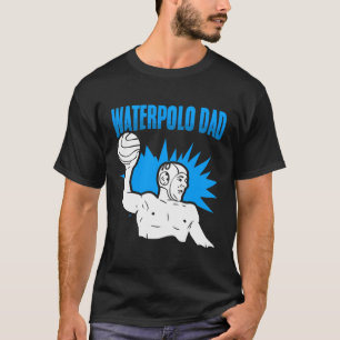 ウォーターポロパパウォーターポロ選手チームスポーツウォータータップ Tシャツ