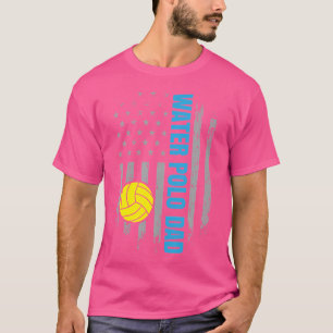 ウォーターポロパパファーザーアメリカンフラッグウォーターポロ Tシャツ