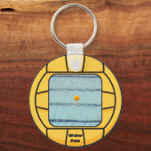 ウォーターポロフレーム（独自の写真を追加！） キーホルダー (正面)