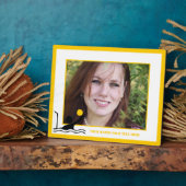 ウォーターポロプレーヤーブラックシルエットカスタム フォトプラーク (側面)