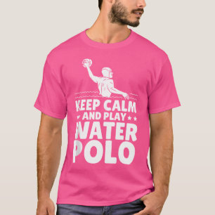 ウォーターポロプレーヤー水中競技スポーツスイミングラバーワット Tシャツ