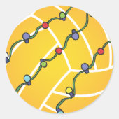 ウォーターポロホリデーステッカー ラウンドシール (正面)