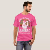 ウォーターポロママ週末の予報 Tシャツ (正面フル)
