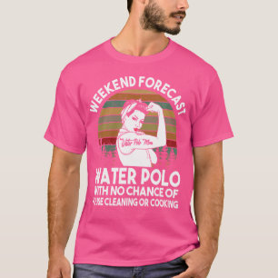 ウォーターポロママ週末の予報 Tシャツ