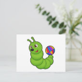 ウォーターポロ付きキャタピラー ポストカード (スタンド正面)