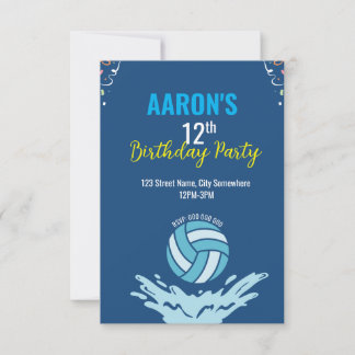 ウォーターポロ招待状 招待状