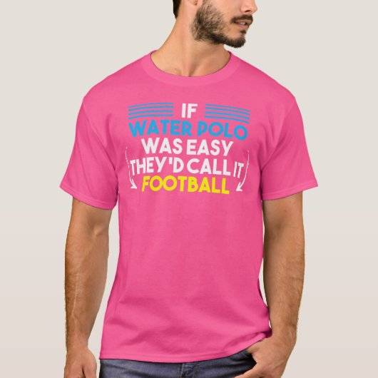 ウォーターポロ水中競技スポーツラバーコーチプレーヤーウォーター Tシャツ (正面)