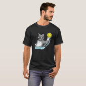 ウォーターポロ猫1 Tシャツ (正面フル)
