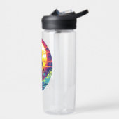 ウォーターポロ選手カラフル水球 ウォーターボトル (左面)