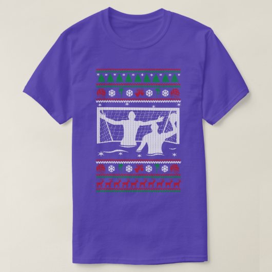 ウォーターポロ醜いクリスマススススススハッピーホリデーズシー Tシャツ (デザイン正面)