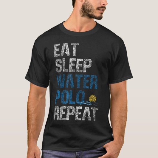 ウォーターポロ Eat Sleep Water Polo Tシャツ (正面)