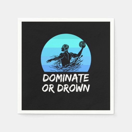 ウォーターポロH2Oポロ スタンダードカクテルナプキン (正面)