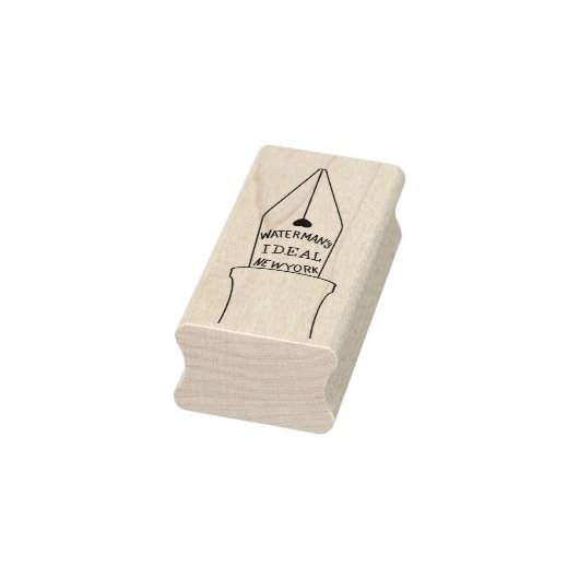 ウォーターマンの理想の万年筆の木製切手 ラバースタンプ (スタンプ)