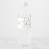 ウォーターメロンの水彩画と紙吹雪 "One in a Melon" ペットボトルラベル (裏面)