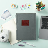 ウォーターメロンの赤い種の水彩絵の具テクスチャ シール (iPadカバー)