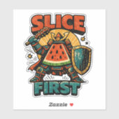ウォーターメロン将軍 - SLICE FIRST レトロコミックスタイル シール (シート)