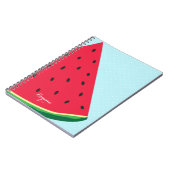 ウォーターメロン ブルー 楽しい 夏のカスタムジャーナル ノートブック (左側)
