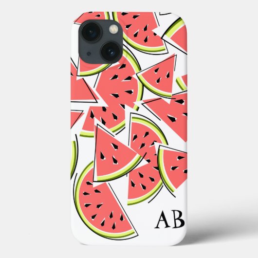 ウォーターメロン モノグラム iPadケース 縦置き Case-Mate iPhoneケース (裏面)