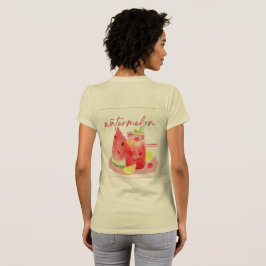 ウォーターメロン レモネード 水彩アート Tシャツ