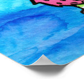 ウォーターメーロルギの水彩色 ポスター (角)