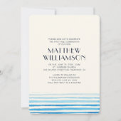 ウォーターモダンカラーストライプ招待状 招待状 (正面)