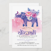 ウォーターモダンカラーディワリフェスティバル 招待状 (正面/裏面)