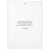 ウォーターモダンカラーレインボー先生ありがとう  クリップボード (裏面)