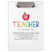 ウォーターモダンカラーレインボー先生ありがとう  クリップボード (正面)