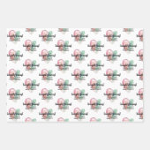 ウォーターモダンカラーワインラバー引用文 ラッピングペーパーシート (正面)