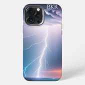ウォーターモノグラムのライトニングボルト iPhoneケース (裏面)