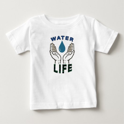 ウォーターラブベビーTシャツ ベビーTシャツ (正面)