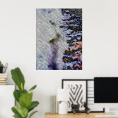 ウォーターランナー、デジタル抽象芸術 ポスター (ホームオフィス)