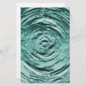 ウォーターリップルティール（緑がかった色）クラフト紙 (正面/裏面)