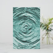 ウォーターリップルティール（緑がかった色）クラフト紙 (スタンド正面)