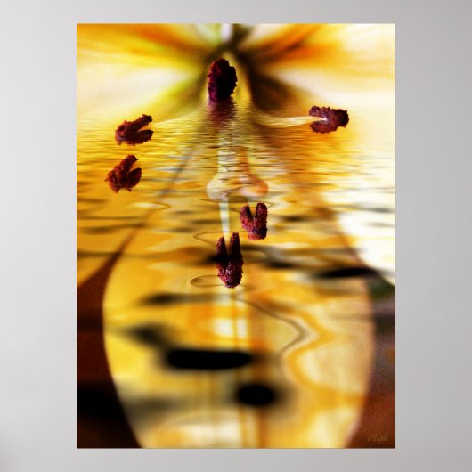 ウォーターリリウムプリント ポスター (正面)