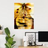 ウォーターリリウムプリント ポスター (ホームオフィス)