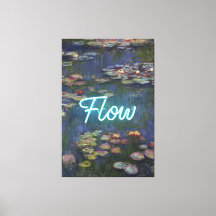ウォーターリリーのリミックス – ネオンの「FLOW」ウォールアートとギフト