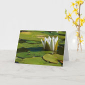 ウォーターリリーの花 カード (黄色い花)