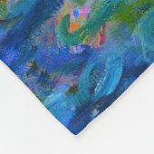 ウォーターリリークロードモネ復元 フリースブランケット (角)