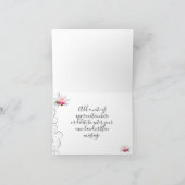 ウォーターリリーサンキューカード カード (内部)