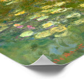 ウォーターリリーバイクロードモネ1919 ポスター (角)
