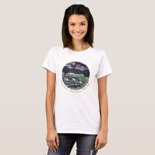 ウォーターリリーバイクロードモネ Tシャツ (正面フル)