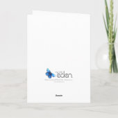 ウォーターリリーパープルフローラナニー60誕生日カード カード (裏面)