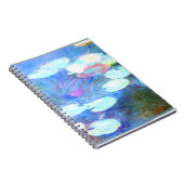 ウォーターリリーピンク – 美術品バイクラウドモネ ノートブック (右側)