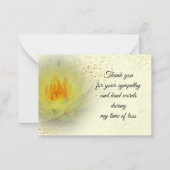 ウォーターリリーフラワーオン春サンキューカード ノートカード (正面)