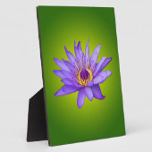 ウォーターリリーフラワーポンド水中競技パープルウォーター開花 フォトプラーク (側面)