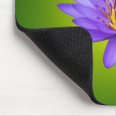 ウォーターリリーフラワーポンド水中競技パープルウォーター開花 マウスパッド (コーナー)