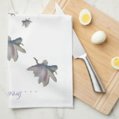 ウォーターリリーフラワーマウリエンジラードヘルス瞑想 キッチンタオル (四つ折り)