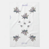 ウォーターリリーフラワーマウリエンジラードヘルス瞑想 キッチンタオル (縦)